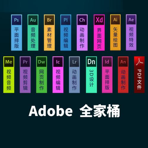 64G全系统软件安装包u盘电脑办公学习设计剪辑ps pr Ai AE